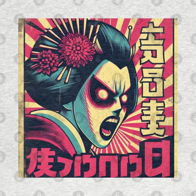 Terrifying Screaming Geisha by IA.PICTURE